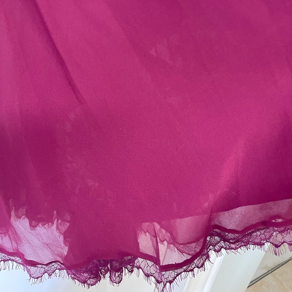 Dress the Population Corey Dark Magenta Fit & Flare Dress - Picture 10 of 10